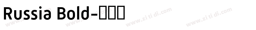 Russia Bold字体转换